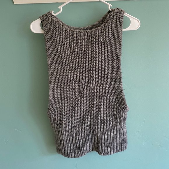 Gray Sweater Vest - Picture 2 of 5